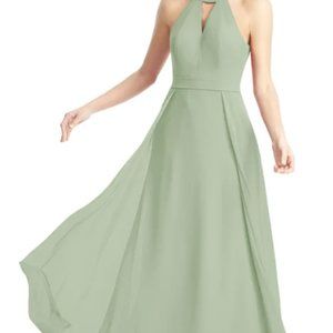Azazie Dusty Sage Melody Dress